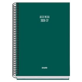 Dohe Basic Colour Vibes Agenda Escolar 26/27 - Formato A5 - Semana Vista - Papel Offset Ahuesado 70g - Cubierta de Carton Plasti