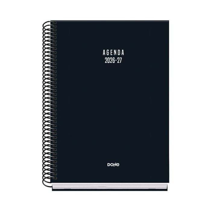 Dohe Basic Colour Vibes Agenda Escolar 26/27 - Formato A5 - Semana Vista - Papel Offset Ahuesado 70g - Cubierta de Carton Plasti