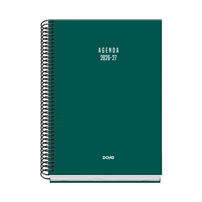 Dohe Basic Colour Vibes Agenda Escolar 26/27 - Formato A5 - Dia Pagina - Papel Offset Ahuesado 70g - Cubierta de Carton Plastifi