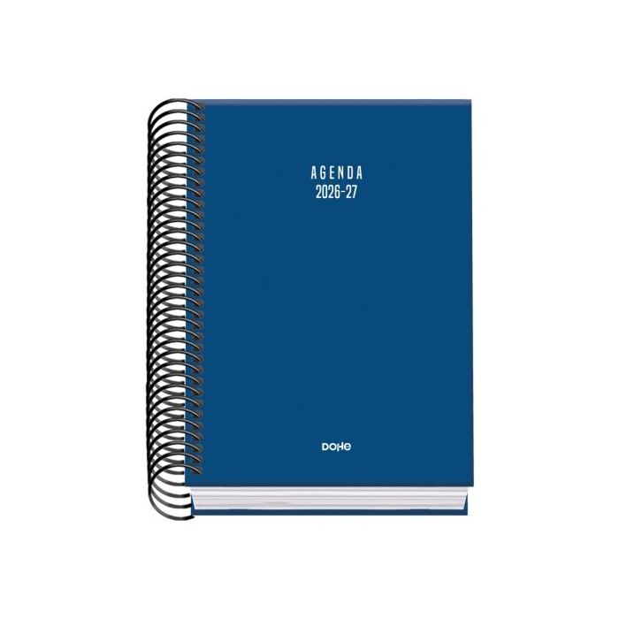 Dohe Basic Colour Vibes Agenda Escolar 26/27 - Formato A6 - Dia Pagina - Papel Offset Ahuesado 70g - Cubierta de Carton Plastifi