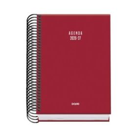 Dohe Basic Colour Vibes Agenda Escolar 26/27 - Formato A6 - Dia Pagina - Papel Offset Ahuesado 70g - Cubierta de Carton Plastifi