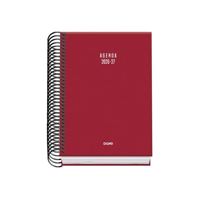 Dohe Basic Colour Vibes Agenda Escolar 26/27 - Formato A6 - Dia Pagina - Papel Offset Ahuesado 70g - Cubierta de Carton Plastifi