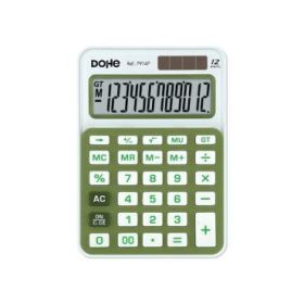 Dohe Calculadora de Sobremesa Pequeña 12 Digitos - Teclas de Gran Formato - 4 Teclas de Memoria - Apagado Automatico - Alimentac