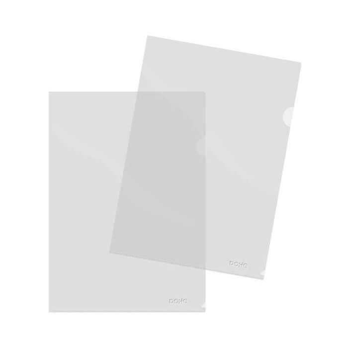 Dohe 100 Dossier de Polipropileno Transparente Acabado Cristal - Tamaño A4