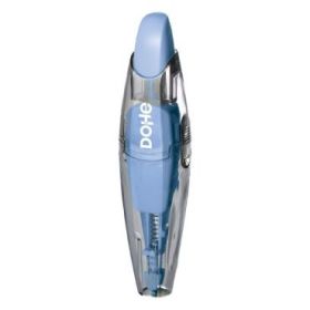 Dohe Colour Vibes Cinta Correctora - 5mm x 6m - Pulsador Retractil - Recargable - Cuerpo Ergonomico - Color Azul
