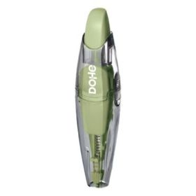 Dohe Colour Vibes Cinta Correctora - 5mm x 6m - Pulsador Retractil - Recargable - Cuerpo Ergonomico - Color Verde