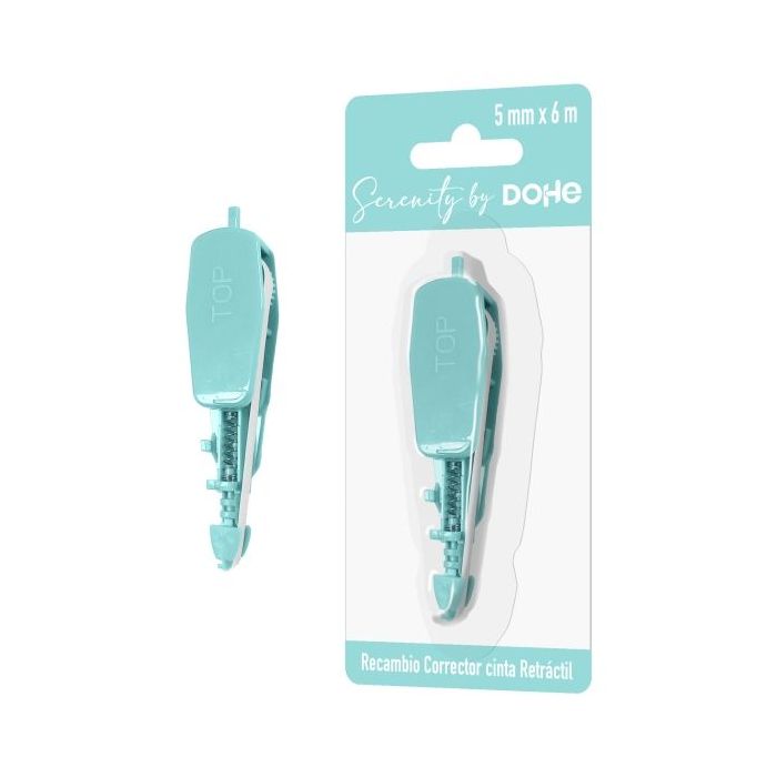 Dohe Serenity Recambio de Cinta Correctora - 5mm x 6m - Retractil - Color Verde