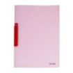 Dohe Dossier con Pinza Pivotante Tamaño A4 - Fabricado en Polipropileno Translucido de 450 Micras - Color Rosa