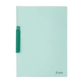 Dohe Dossier con Pinza Pivotante Tamaño A4 - Fabricado en Polipropileno Translucido de 450 Micras - Color Verde