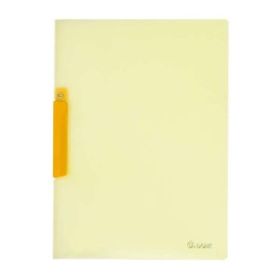 Dohe Dossier con Pinza Pivotante Tamaño A4 - Fabricado en Polipropileno Translucido de 450 Micras - Color Amarillo