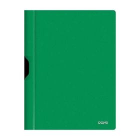 Dohe Dossier con Clip Metalico - Tamaño A4 - Fabricado en Polipropileno Opaco de 350 Micras - Color Verde