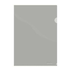 Dohe Dossier Uñero Premium Tamaño A4 - 210x297mm - Fabricado en Polipropileno Translucido de 180 Micras - Color Gris