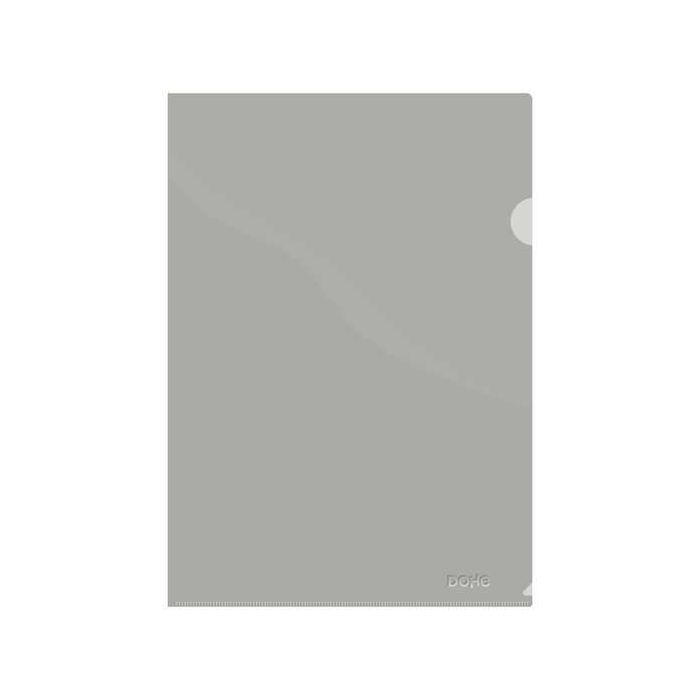 Dohe Dossier Uñero Premium Tamaño A4 - 210x297mm - Fabricado en Polipropileno Translucido de 180 Micras - Color Gris