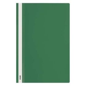 Dohe Dosier con Fastener de Polipropileno - Tamaño Folio - Cubierta Transparente y Trasera Opaca - Ideal para Organizar Document