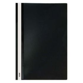 Dohe Dosier con Fastener de Polipropileno - Tamaño Folio - Cubierta Transparente y Trasera Opaca - Ideal para Organizar Document