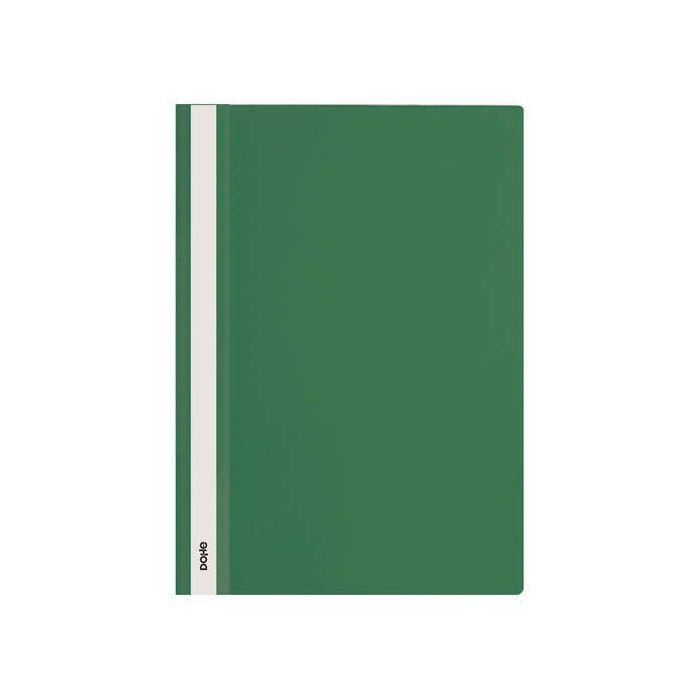 Dohe Dosier con Fastener de Polipropileno - Tamaño A4 - Cubierta Transparente y Trasera Opaca - Ideal para Organizar Documentos