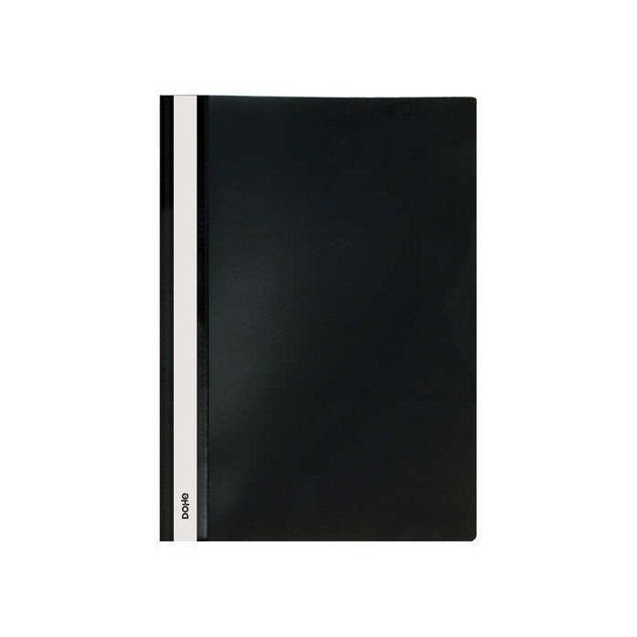 Dohe Dosier con Fastener de Polipropileno - Tamaño A4 - Cubierta Transparente y Trasera Opaca - Ideal para Organizar Documentos