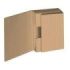Dohe Estuche de Envio Automontable de Embalaje - Carton Marron de Canal - Solapas Ajustables - Multiples Pliegues para Adaptar T