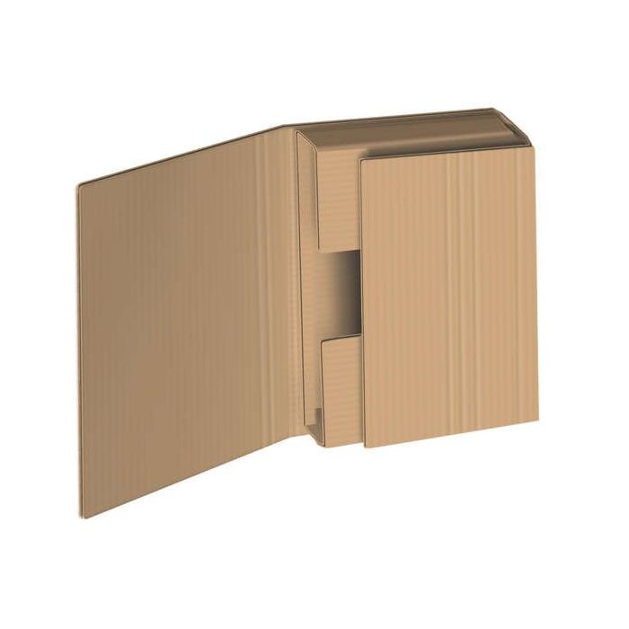 Dohe Estuche de Envio Automontable de Embalaje - Carton Marron de Canal - Solapas Ajustables - Multiples Pliegues para Adaptar T