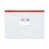 Dohe Bolsa Zipper Apaisada PVC Transparente 150 Micras - Tamaño Folio - Apertura Superior - Cierre Zip Hermetico