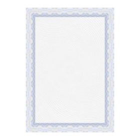 Apli Pack de 70 Hojas de Papel Certificado - Diseño Espiral - 115gr - Ideal para Certificados y Diplomas - Compatible con Impres