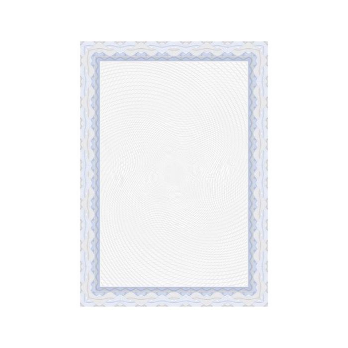 Apli Pack de 70 Hojas de Papel Certificado - Diseño Espiral - 115gr - Ideal para Certificados y Diplomas - Compatible con Impres
