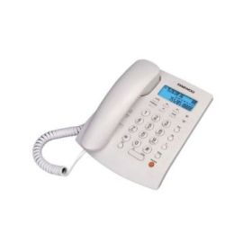 Daewoo Telefono de Sobremesa Supletorio - Altavoz Manos Libres - Pantalla LCD - Autodeteccion FSK/DRMF - Centralita - Calendario