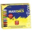 Alpino Maxidacs Economy Pack con 120 Ceras Blandas para Niños - Tamaño Extra Grande 120mm x 14mm - Etiqueta Anti-Manchas - Ideal