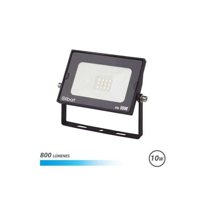 Elbat Foco LED Serie Super Slim 10W 800lm - 6500K Luz Fria - Apto para Exterior