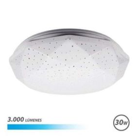 Elbat Serie Neptuno Aplique de Techo LED 30W 3000lm - 6500K Luz Fria - Diametro 28cm