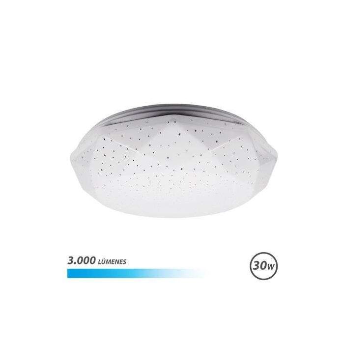 Elbat Serie Neptuno Aplique de Techo LED 30W 3000lm - 6500K Luz Fria - Diametro 28cm
