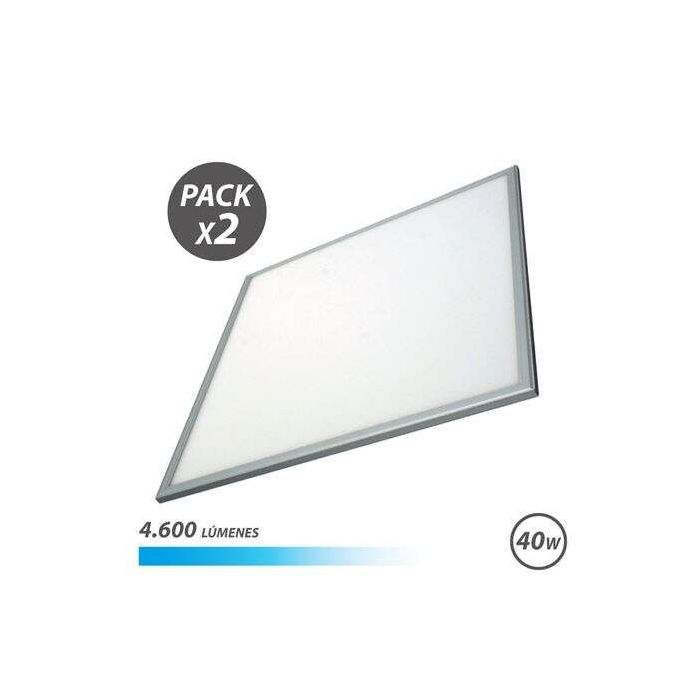Elbat Pack 2 Paneles LED 60X60 40W 4600LM Luz Fria