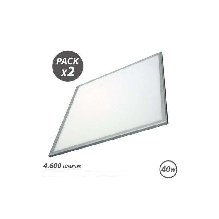 Elbat Pack 2 Paneles LED 60X60 40W 4600LM - Color Blanco