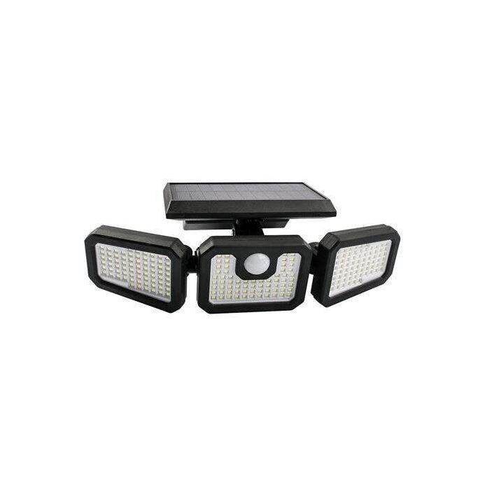 Elbat Foco Solar Triple - 800LM - Luz Fria 6500K - Sensor de Movimiento