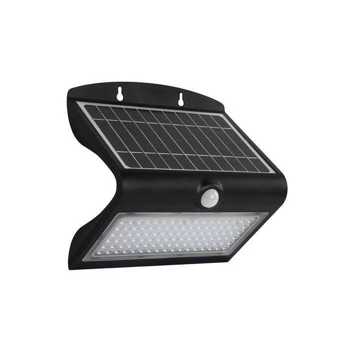 Elbat Aplique Led Solar Doble Iluminacion 8W - 850LM - Luz Fria 6000K - Luz Calidad 3000K - Sensor de Movimiento