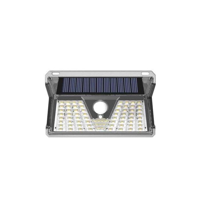 Elbat Aplique Led Solar - 260LM - Luz Fria 6500K - Sensor de Movimiento - Bateria 1200mAh