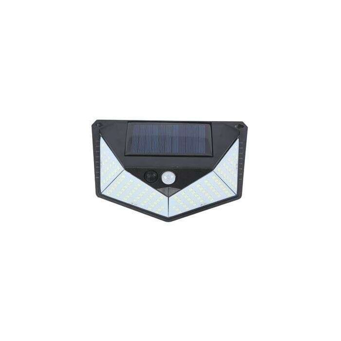 Elbat Aplique Solar 3 Caras - 250LM - Luz Fria 6500K - Sensor Movimiento - Bateria 1200mAh