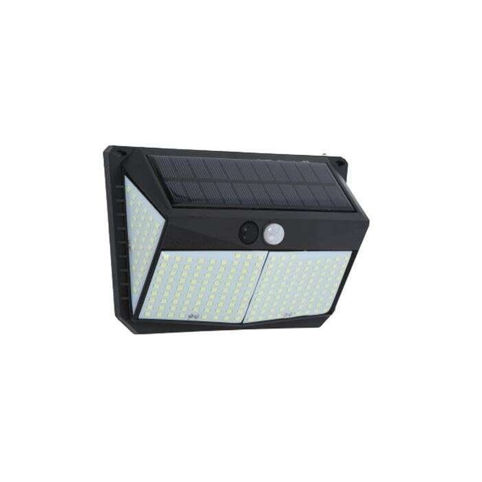Elbat Aplique Solar 3 Caras - 250LM - Luz Fria 6500K - Sensor Movimiento - Bateria 1200mAh