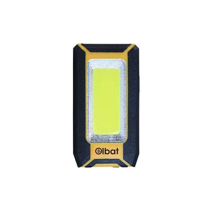 Elbat Linterna LED Recargable - Gancho e Iman - Cob 8W 500LM - Color Negro