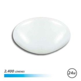 Elbat Lampara LED de Techo - Potencia: 24W - Lumenes: 2400 - Luz Fria: 6500K - Ac 175-265V - Diametro: 35cm - Angulo: 180º - 30.