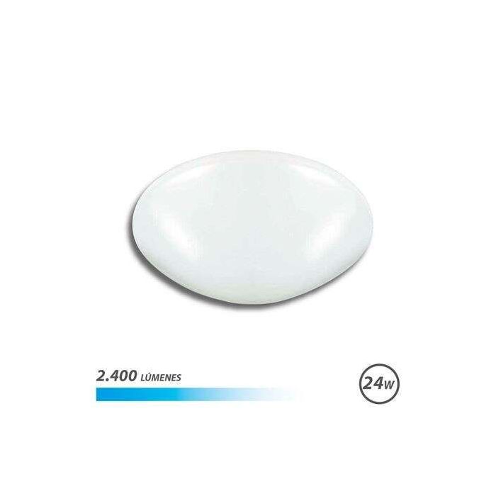 Elbat Lampara LED de Techo - Potencia: 24W - Lumenes: 2400 - Luz Fria: 6500K - Ac 175-265V - Diametro: 35cm - Angulo: 180º - 30.