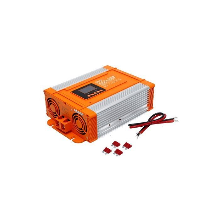 Elbat Convertidor de Corriente Onda Pura con Pantalla LCD 1200W - Color Varios