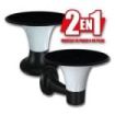 Elbat Serie Pro Farol LED Solar - 15W - 6000K/3000K - 2200 Lumenes - Sensor - Montaje en Pared o Sobre Pilar - Color Negro
