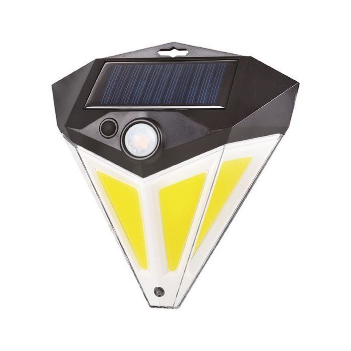 Elbat Aplique Led Solar - 200LM - Luz Fria 6500K - Sensor de movimiento - Bateria 1200mAh