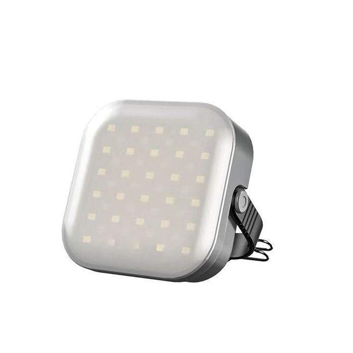 Elbat EB0569 Linterna Solar de Camping 500LM - 6500K - 12 Modos de Iluminacion - Funcion Powerbank - Gancho Ajustable - Color Gr