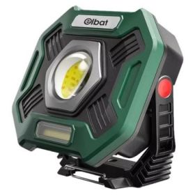 Elbat Foco Recargable 20W - Luz Fria, 6500K - 2000 Lumenes - Bateria 10000Mah - Conector USB-C - Funcion Powerbank - Color Negro