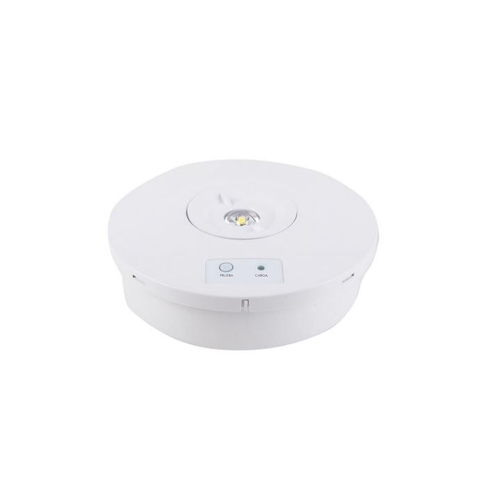 Elbat Luz de Emergencia Sobre Pared - 330 Lumens - 6000K - 2W - Luz Fria - 3 Horas de Autonomia - Bateria de Litio