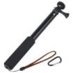 Hama Selfie 90 Palo Monopie con Rosca de 1/4 - Longitud de 30 a 90cm - Cuerpo Metalico - Correa de Mano - Compatible con Camaras