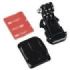 Hama Soporte de Casco para Camara Deportiva - Adhesivo 3m - Rosca Estandar - Plastico - Color Negro