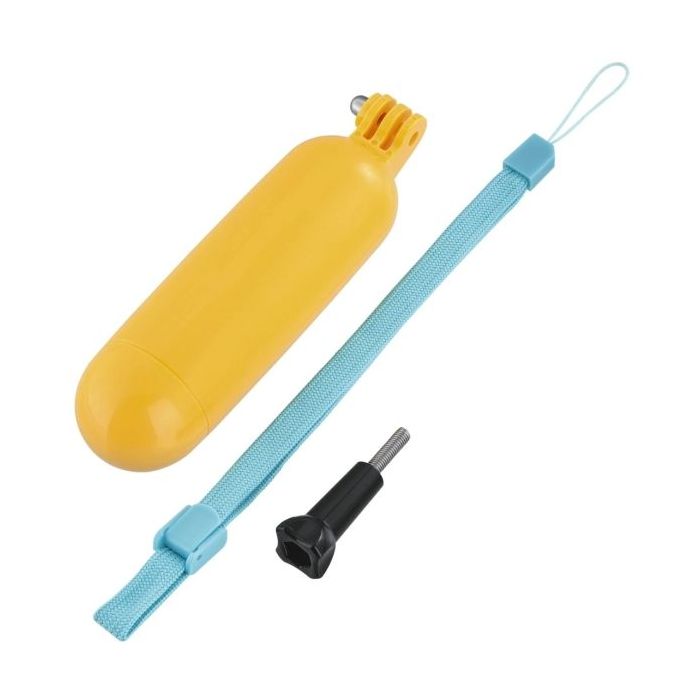 Hama Mango Flotante para Camara Deportiva - Alta Visibilidad - Plastico - Rosca Estandar - Color Amarillo